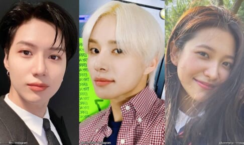 （左から）SHINee テミン、NCT ジョンウ、Red Velvet イェリ