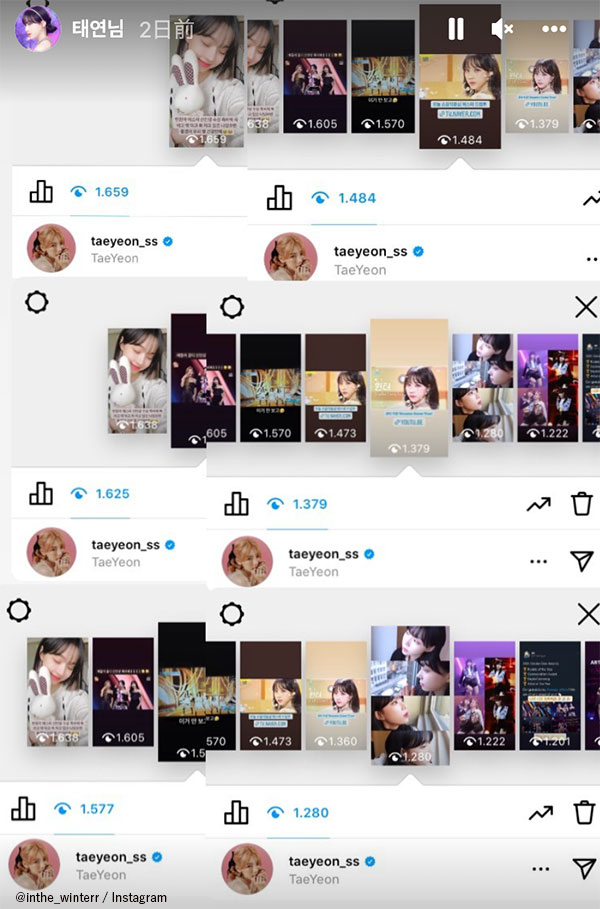 aespa ウィンターのファンのインスタグラムに足跡を残した 少女時代 テヨン