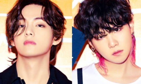 （左）BTS V（右）シュガ