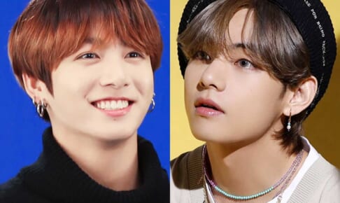 （左）BTS ジョングク（右）V