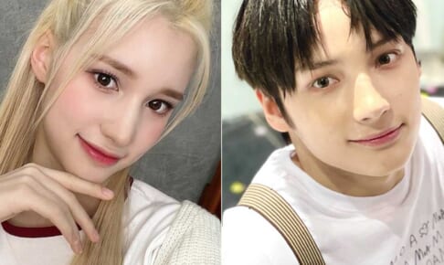 Kep1er ヒュニンバヒエ、TXT ヒュニンカイ（右）