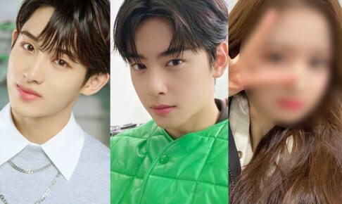 左からNCT ウィンウィン、ASTRO チャ・ウヌ