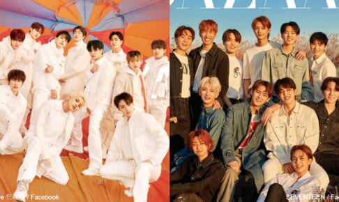 TREASURE（左）、SEVENTEEN（右）