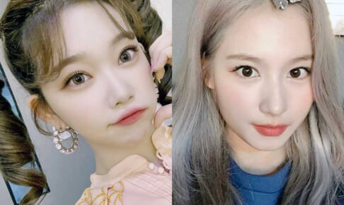 Billlie ツキ、TWICE サナ（右）
