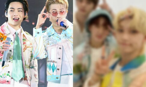 BTS V、RM（左）
