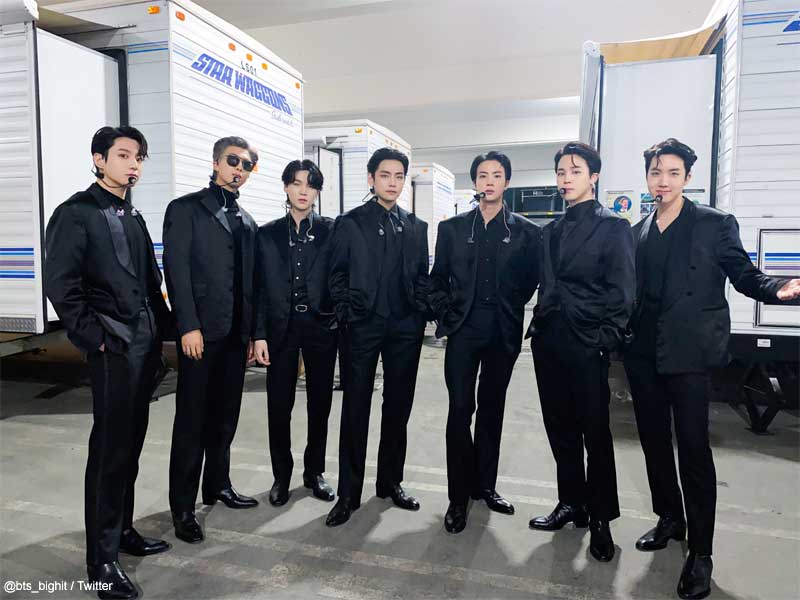BTS（左から）ジョングク、RM、シュガ、V、ジン、ジミン、J-HOPE