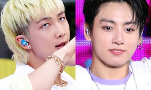 BTS（左）RM（右）ジョングク
