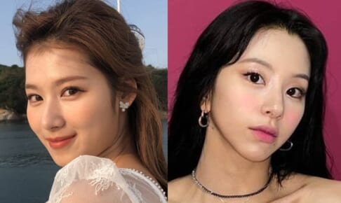 TWICE サナ（左）、チェヨン（右）
