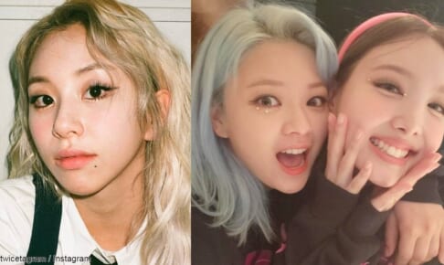 TWICE チェヨン（左）、ジョンヨン＆ナヨン（右）