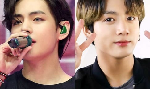 BTS（左）V（右）ジョングク