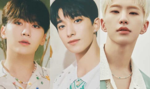 SEVENTEEN（左から順に）スングァン、ドギョム、ホシ