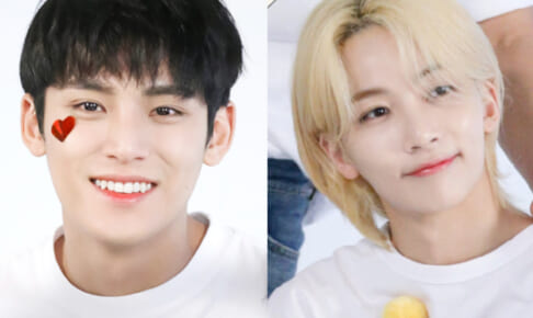 （左）SEVENTEEN ミンギュ（右）ジョンハン