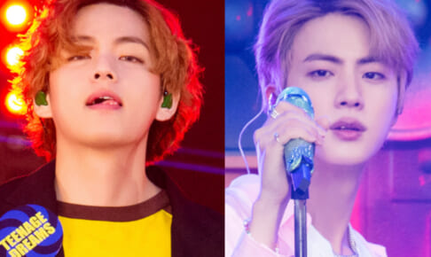 （左）BTS V（右）ジン
