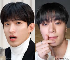 (左)SEVENTEEN ドギョム(右)ASTRO ムンビン