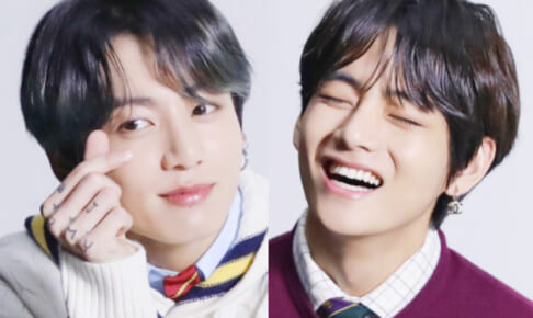 （左）BTS ジョングク（右）V