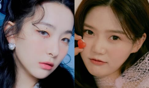 Red Velvet スルギ（左）、OH MY GIRL ヒョジョン（右）