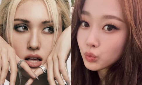 I.O.I出身 ソミ（チョン・ソミ）（左）、aespa ジゼル（右）
