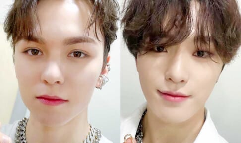 SEVENTEEN（左）バーノン（右）ディノ