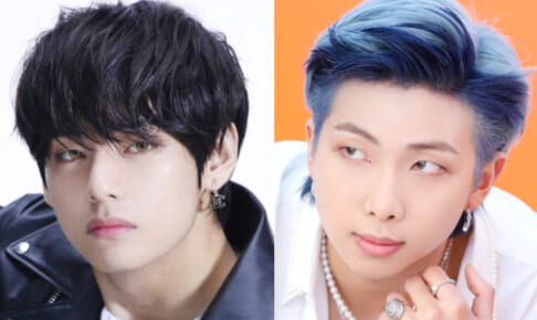 （左）BTS V（右）RM