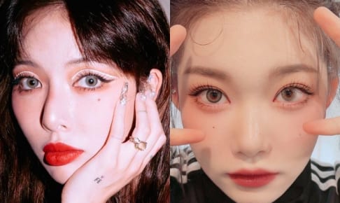 ヒョナ（左）、Billlie ツキ（右）