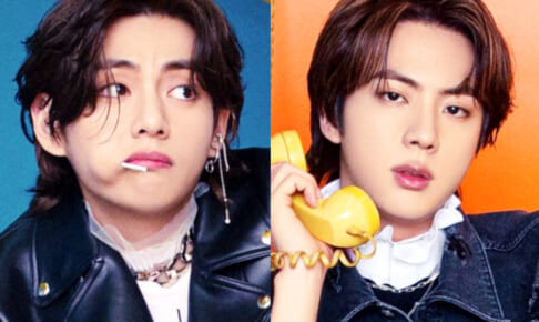 （左）BTS V（右）ジン