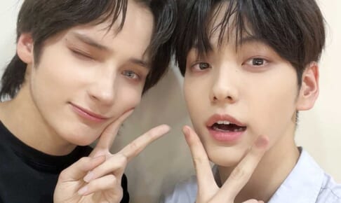 TXT（左）ヒュニンカイ（右）スビン