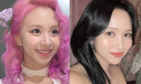 TWICE チェヨン（左）、ミナ（右）