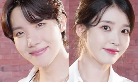 （左）BTS J-HOPE（右）IU