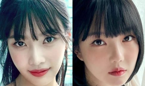Red Velvet ジョイ（左）、GFRIEND出身 イェリン（右）