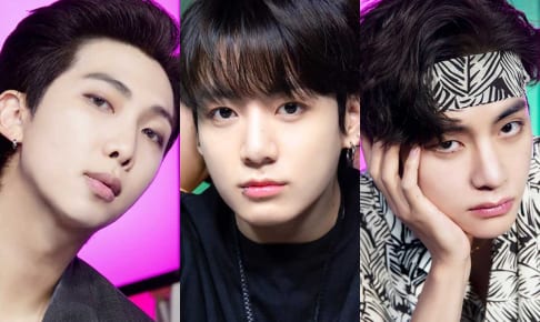 （左から）RM、ジョングク、V