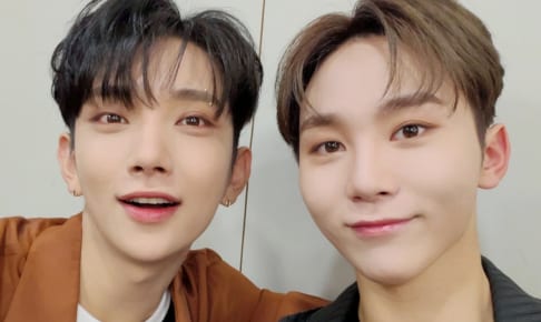 （左）SEVENTEEN ジョシュア（右）スングァン