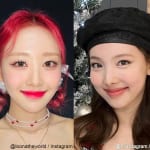 LOONA イヴ（左）、TWICE ナヨン（右）