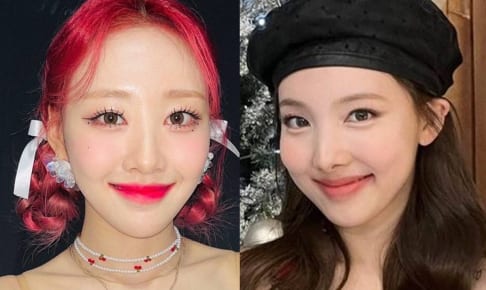 LOONA イヴ（左）、TWICE ナヨン（右）