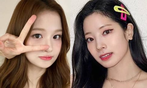 NMIXX ソリュン（左）、TWICE ダヒョン（右）