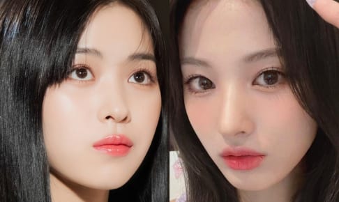 ITZY リュジン（左）、NMIXX ジニ（右）