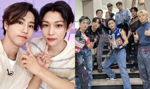 Stray Kids ハン＆フィリックス、ATEEZ（右）