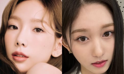 少女時代 テヨン（左）、IVE イソ（右）