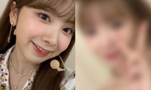NiziU ミイヒ（左）、ミイヒに似たNiziUメンバー（右）