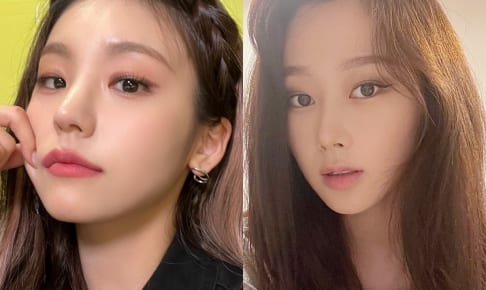 ITZY イェジ（左）、aespa ジゼル