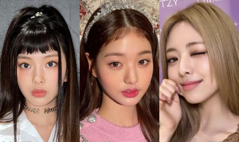左から NewJeans ヘイン、IVE チャン・ウォニョン、ITZY ユナ