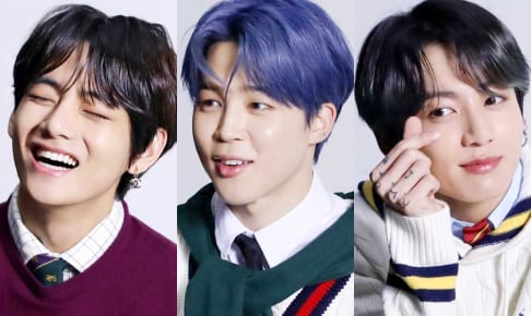 BTS（左から）V、ジミン、ジョングク