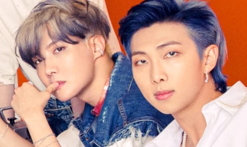 （左）BTS J-HOPE（右）RM