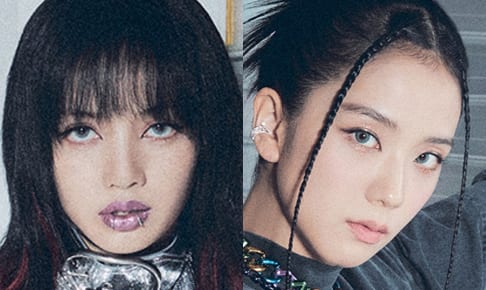 BLACKPINK リサ（左）、ジス（右）