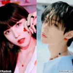 TWICE ミナ、Stray Kids フィリックス（右）