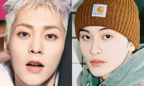 EXO シウミン（左）、NCT マーク（右）