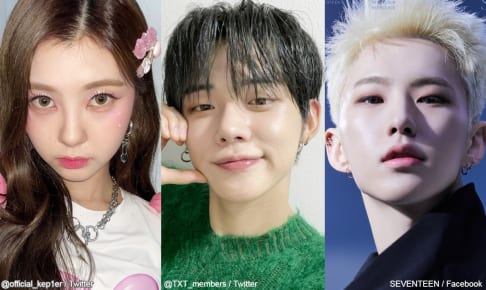 左から Kep1er ダヨン、TXT ヨンジュン、SEVENTEEN ホシ
