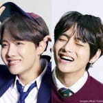 BTS（左）J-HOPE（右）V