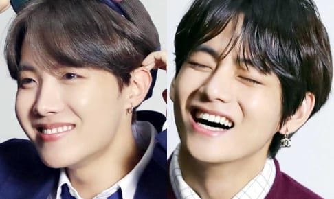 BTS（左）J-HOPE（右）V