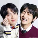 BTS（左）ジョングク（右）V