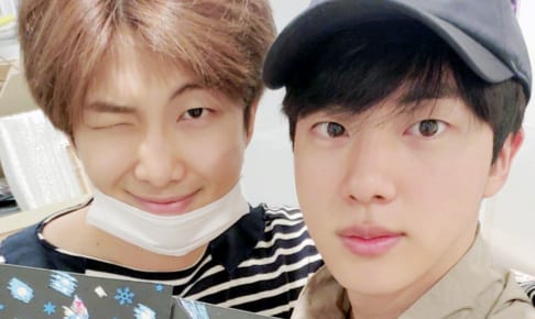 （左）BTS RM（右）ジン